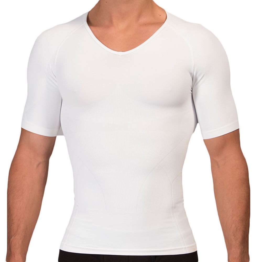 Rounderbum Seamless Compression T-Shirt - White | INDERWEAR