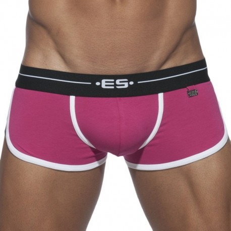 ES Collection Rocky Double Side Cotton Trunks - Fuchsia - Black