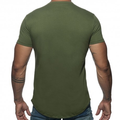 T-Shirt Basic U-Neck Kaki