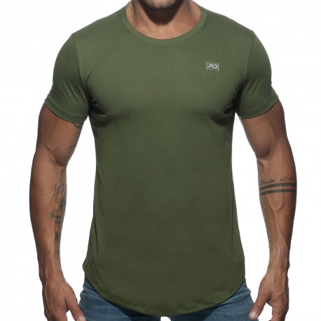 Addicted Basic U-Neck T-Shirt - Khaki