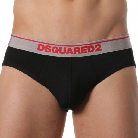 DSQUARED2 2-Pack Micromodal Briefs - Black