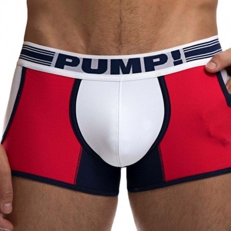 Pump! Academy Jogger Boxer - White - Red