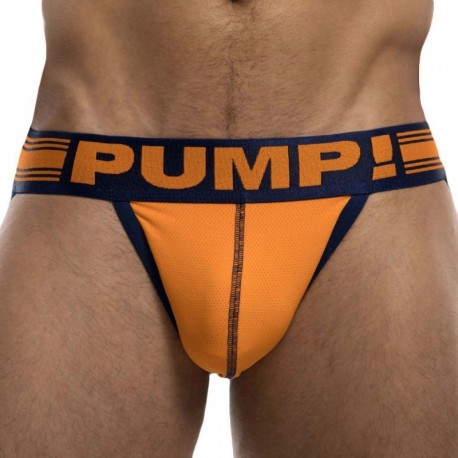 Pump! Varsity Free-Fit Jock Strap - Orange