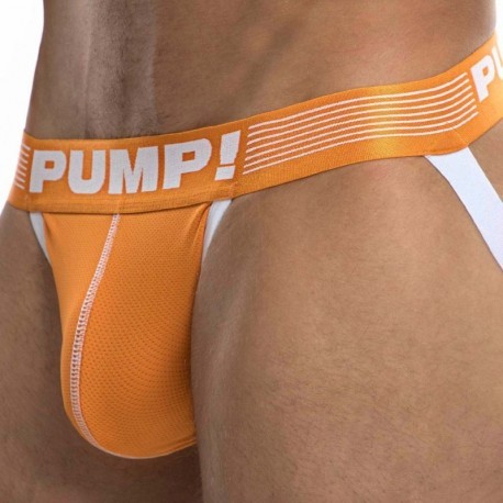 Pump! Jock Strap Free-Fit Creamsicle Orange - Blanc