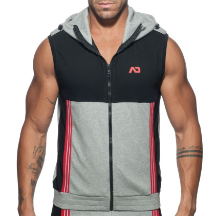 Addicted Veste AD Sans Manche Gris - Noir