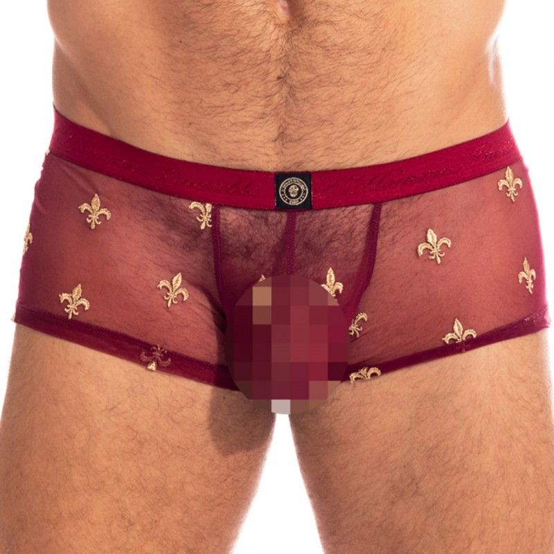 L'Homme invisible Charlemagne Hipster Push-Up Trunks - Red