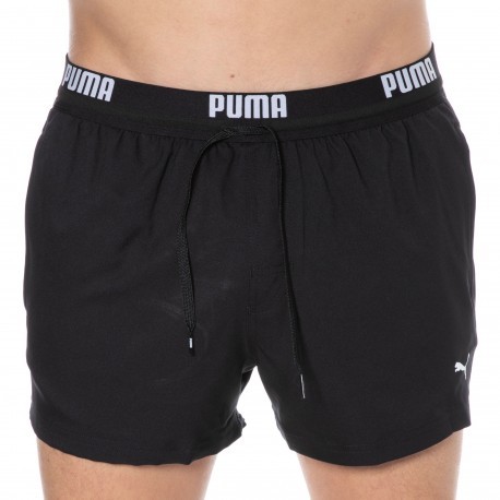 Puma Short de Bain Logo Noir