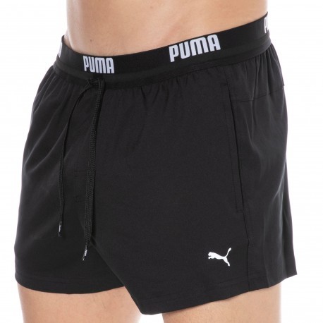 Puma Short de Bain Logo Noir
