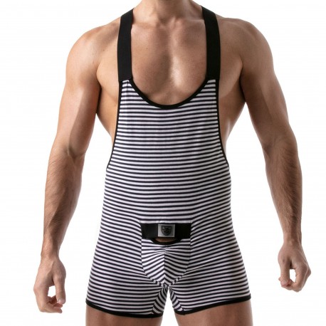 FIRSS Herren Wrestling Tanktops String Unterwäsche Bodysuit Reizwäsche Muskel Shirt Unterhemd Pyjamas Versuchung V Ausschnitt Stretch Dessous 