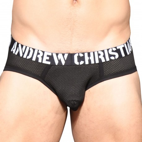Andrew Christian Slip Mesh Rebel Almost Naked Noir
