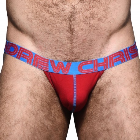 Andrew Christian Jock Strap Almost Naked Happy Rouge