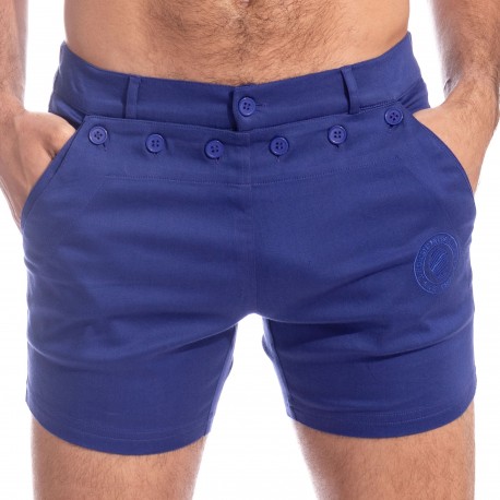 Homme Vêtements Shorts Bermudas Bermuda imprimé à taille ceinturée Coton Maison Margiela pour homme en coloris Bleu 