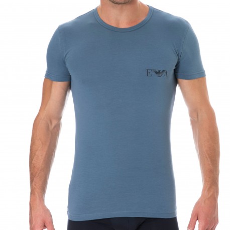 Homme Vêtements T-shirts Polos Polo En Jersey De Coton Avec Logo Emporio Armani pour homme en coloris Bleu 