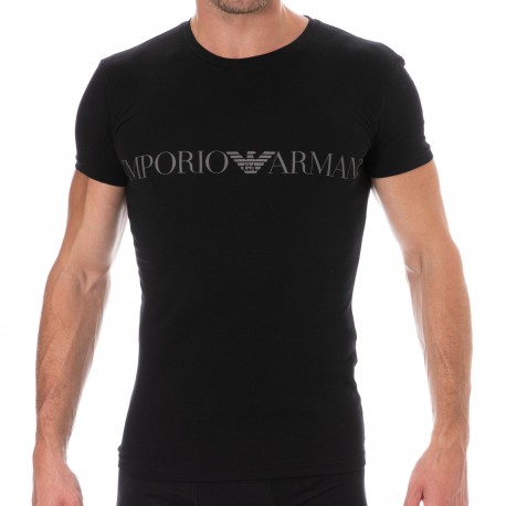 ARMANI T-Shirt A Cou V EMPORIO ARMANI Méga Logo 