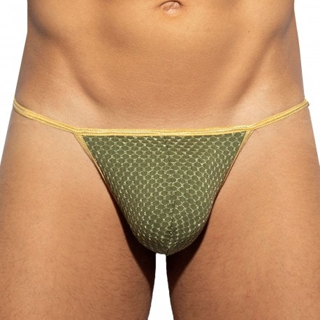 String Bikini Recycled Rib Synthétique ES COLLECTION pour homme en coloris Vert Homme Vêtements Sous-vêtements Slips et boxers 