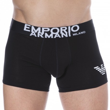 Emporio Armani Endurance Cotton Boxer Briefs - Black | INDERWEAR