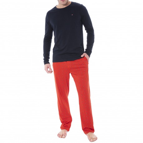 Jogging à cordon de serrage et motif logo Tommy Hilfiger Homme Vêtements Sous-vêtements vêtements de nuit Pyjamas 